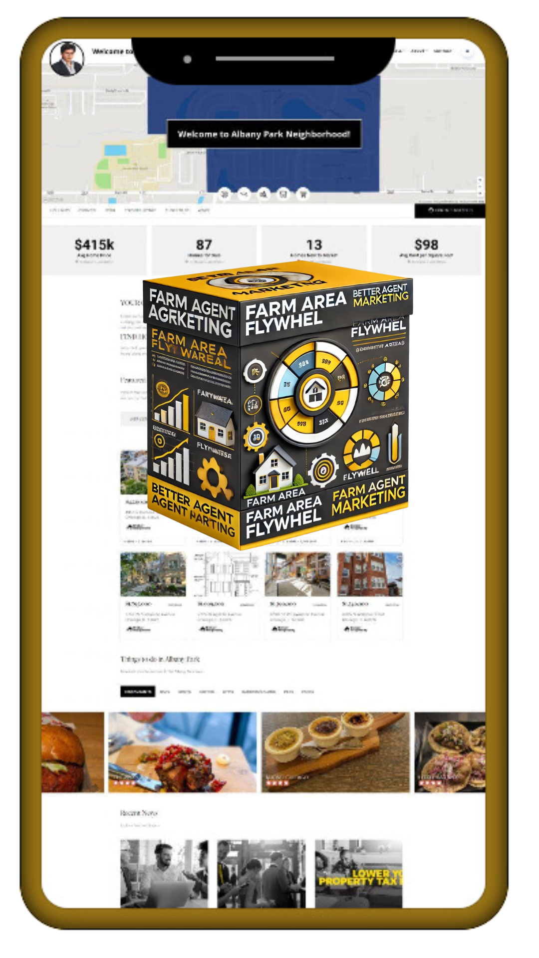 Farm Area Flywheel - Hyperlocal Landing Pages for Real Estate Agents