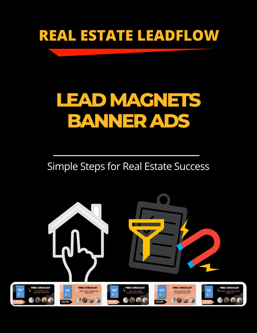 Real Estate Agent LEADFLOW E-Book - LEAD MAGNET BANNER ADS