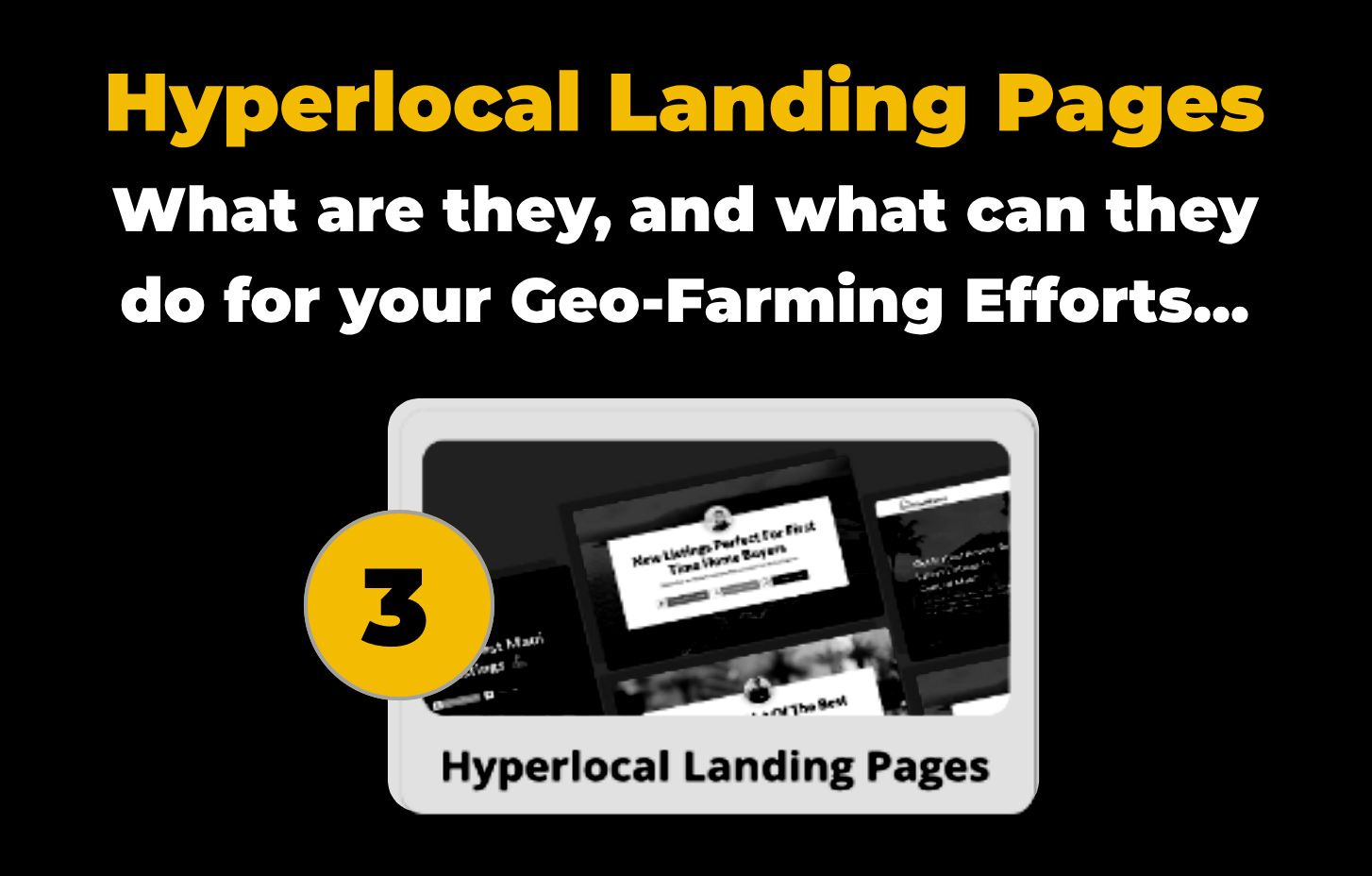 STEP 3 - HYPERLOCAL LANDING PAGES - BAM BOX